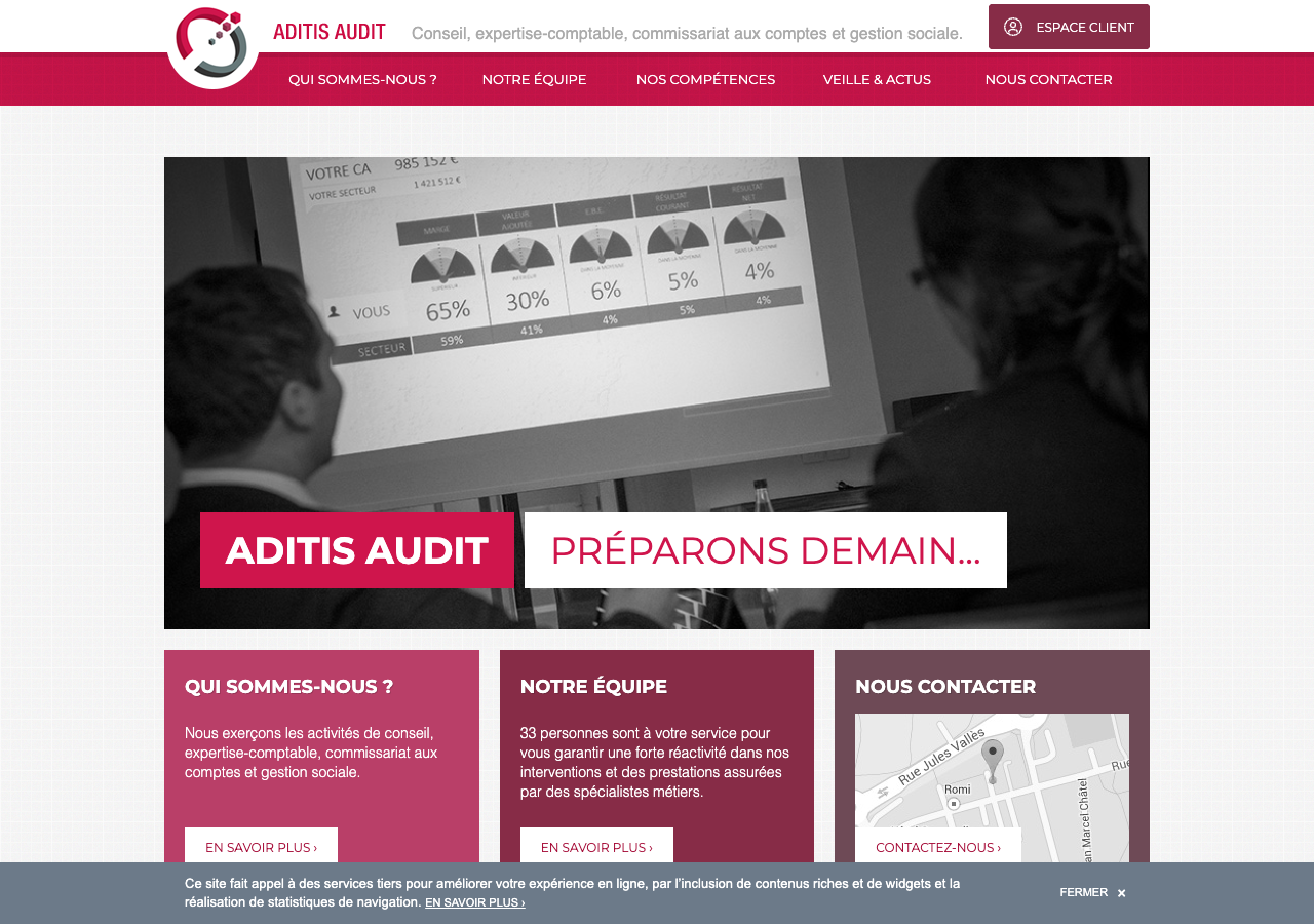 Aperçu du site de ADITIS AUDIT