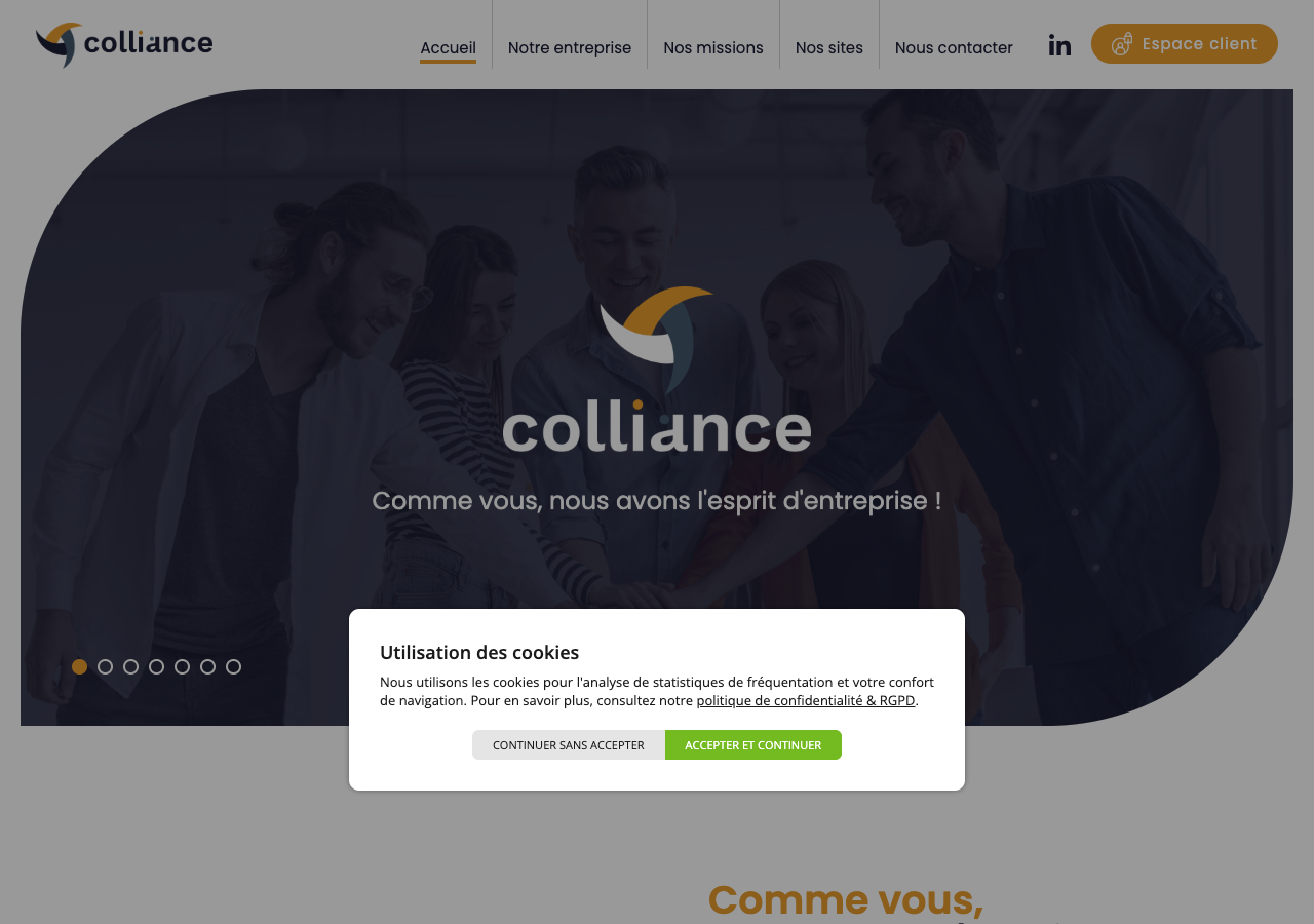 Capture de la source publique pour COLLIANCE