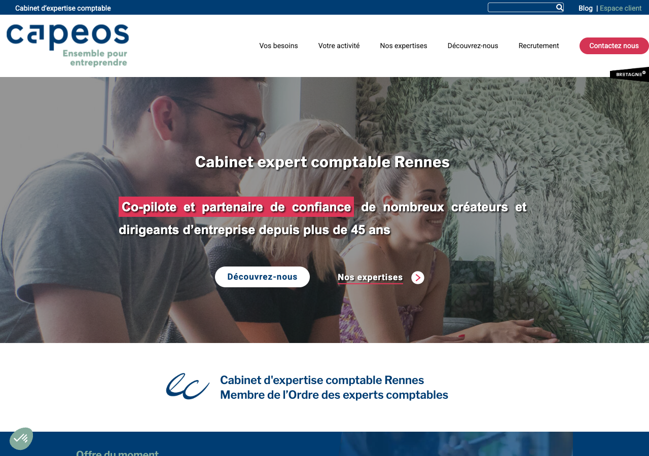 Capture de la source publique pour CAPEOS AUDIT (CAPEOS AUDIT)