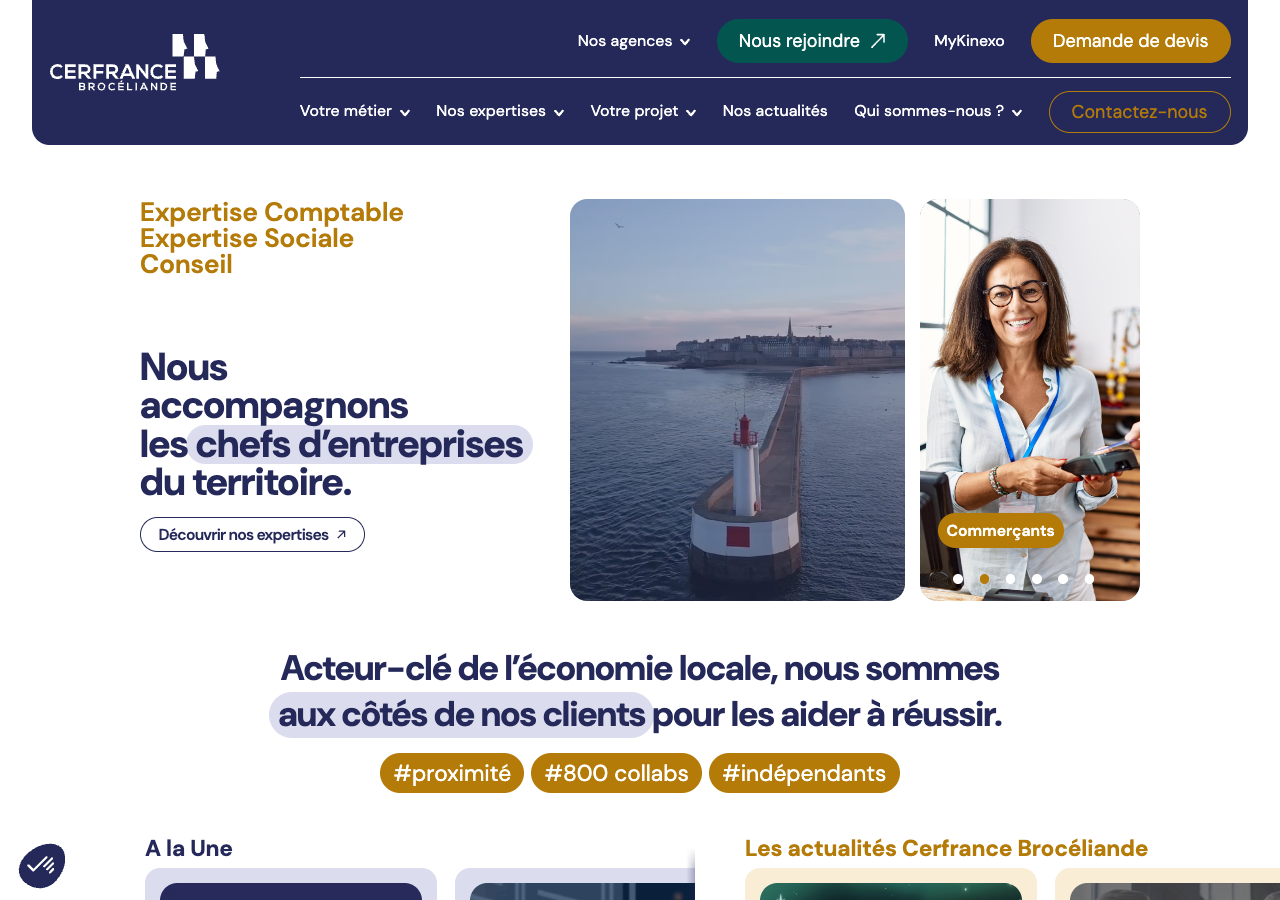 Capture de la source publique pour CERFRANCE BROCELIANDE