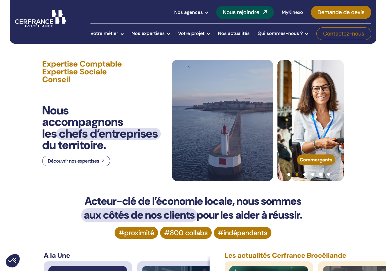 Capture de la source publique pour CERFRANCE BROCELIANDE
